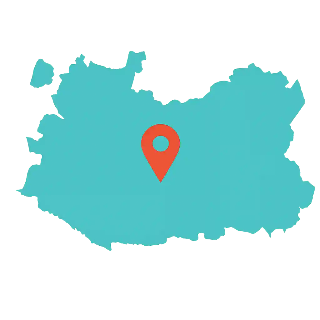 Cobertura de adiestramiento canino en Ciudad Real y provincia. Mapa de la provincia de Ciudad Real con marcador de ubicación.